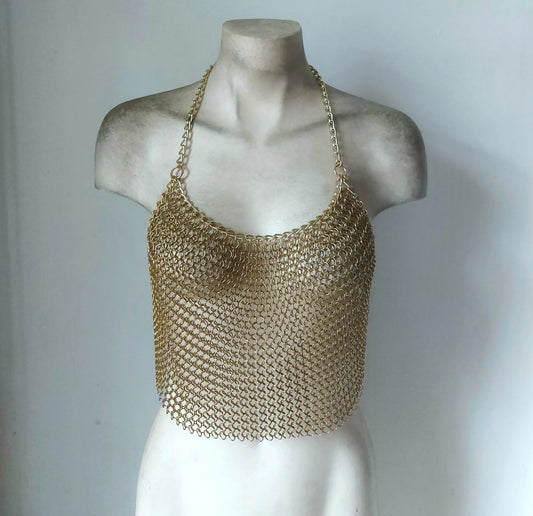 Nova Brass Halter Top