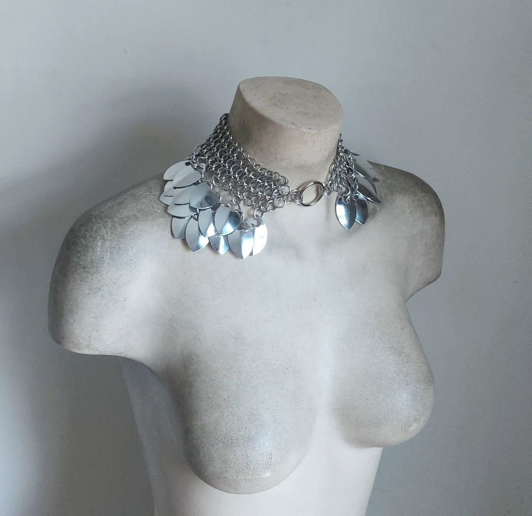 Angelic Chainmail and Scalemail Choker (O-ring)