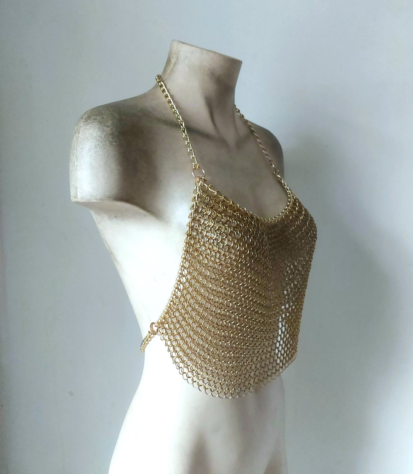 Nova Brass Halter Top