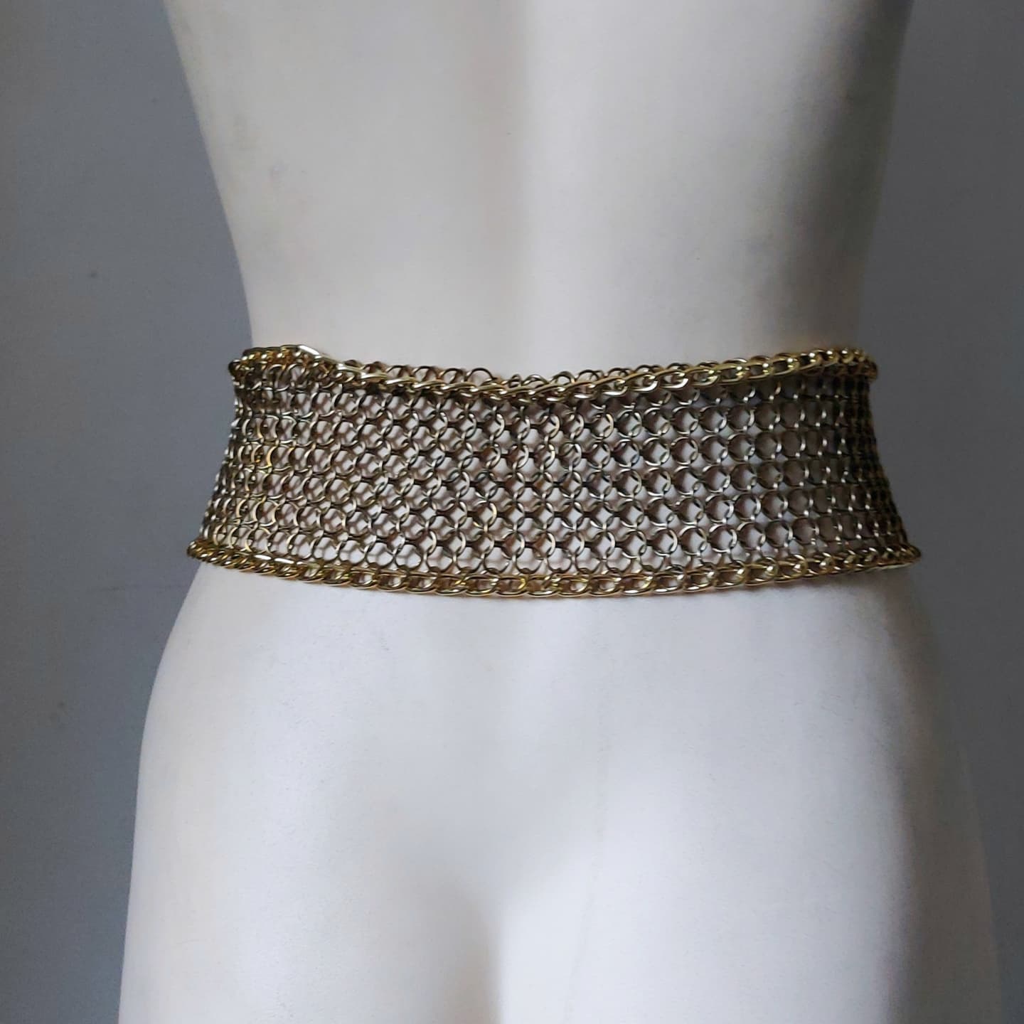 Deluxe Brass Chainmail Corset Belt 4/1