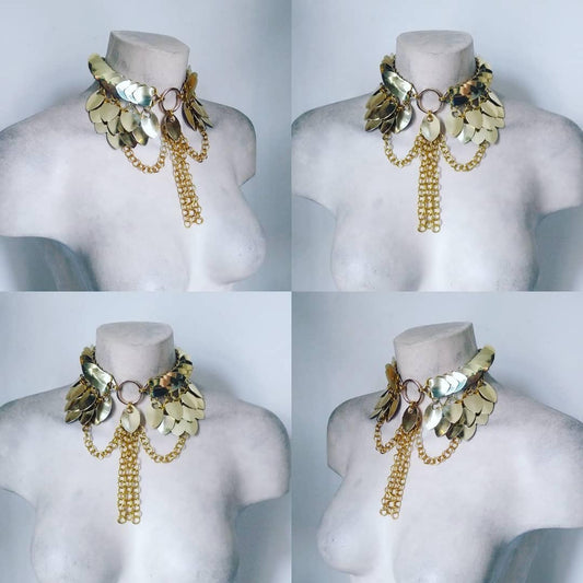 Gold Classic Scalemail Necklace